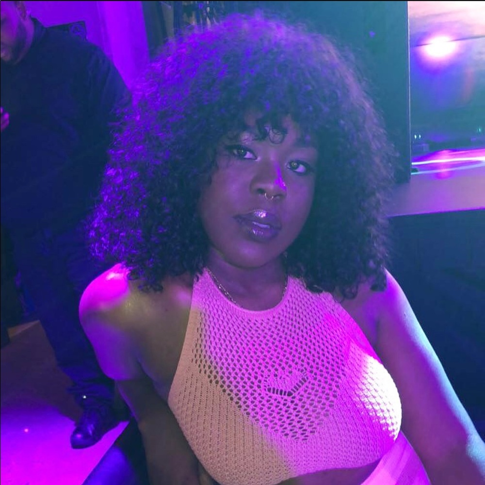 COPY - Brazilian Curly Afro wig with red highligh…